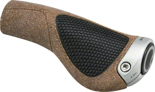 Miniatura 2 de Ergon Empuñadura para bicicleta de montaña, color negro, corcho