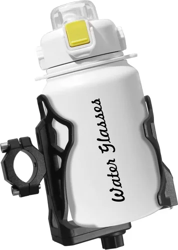 Miniatura 6 de Portavasos antirrobo para motocicleta, se adapta a botellas de 2.1 a 3.7 pulgadas de diámetro, tamaño ajustable extra grande para botella de agua