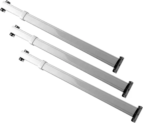 Miniatura 5 de Rod Desyne KSH-2036 - Barra de banda plana (juego de 2), 20-36 pulgadas, color blanco
