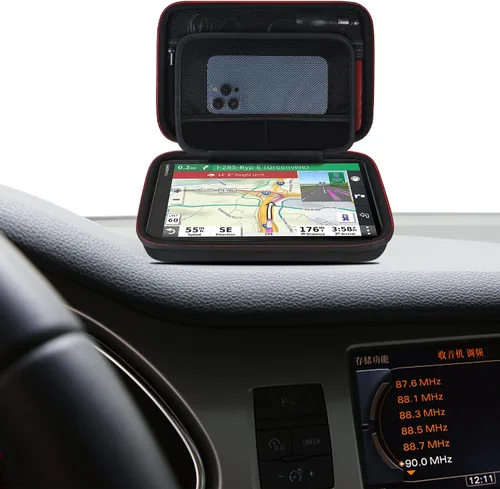 Miniatura 7 de Elonbo Funda rígida de viaje GPS para Garmin dezl OTR1000 de 10 pulgadas, Garmin dezl OTR1010/Garmin RV 1090 Sistema de navegación GPS, bolsillo