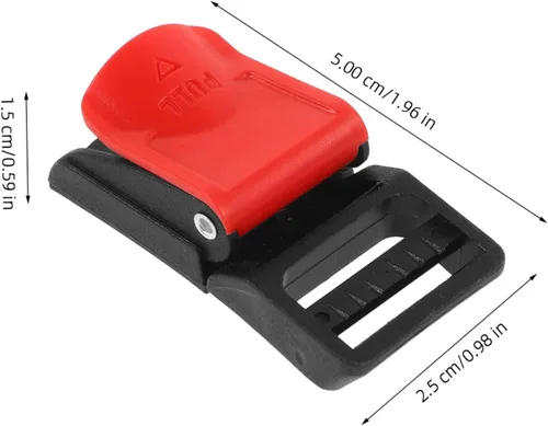 Miniatura 2 de Kit de accesorios para casco de motocicleta, clip de hebilla de liberación rápida para casco de 6 uds