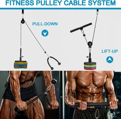 Miniatura 4 de Polea de cable de rotación de 360 grados, silenciosa, inoxidable, 3.54 pulgadas, 330 libras, carga de trabajo para equipo de gimnasio, tendedero