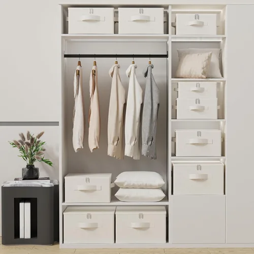 Miniatura 3 de Caja de almacenamiento debajo de la cama con tapa, organizadores de ropa plegables, cestas de organización para el hogar para ropa, zapatos, mantas