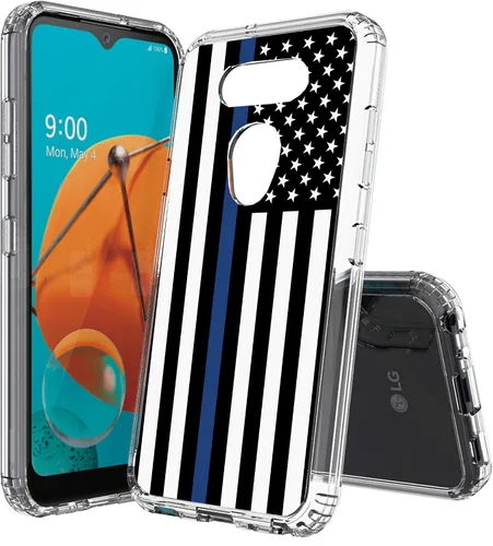 Miniatura 12 de Compatible con LG Aristo 5, funda transparente impresa, a prueba de golpes, arañazos, compatible con LG Phoenix 5/Fortune 3/Tribute Monarch/Risio 4