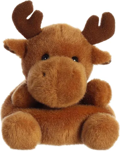 Aurora® Adorable Palm Pals™ Cinnamon Moose™ - Peluche de muñeco de felpa coleccionable y divertido para niños y coleccionistas adultos - Perfecto