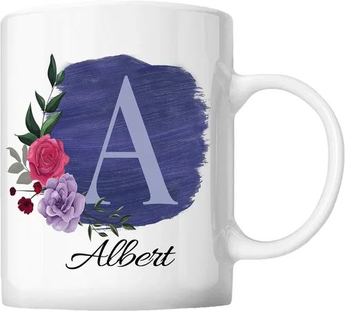 Miniatura 11 de Taza de café personalizada para tus amigos y familiares con inicial y nombre, regalo para todas las ocasiones, cumpleaños, Navidad, regalo de Acción
