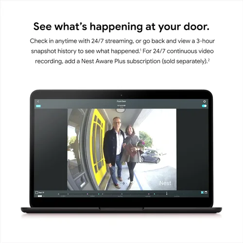 Miniatura 7 de Timbre de video Nest de Google (con cable) - Anteriormente Nest Hello - Timbre de video con transmisión 24/7 - Timbre inteligente con cámara