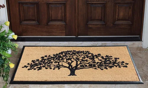 Miniatura 130 de A1HC Tapete para Puerta de Fibra de Coco Natural y Caucho, 30"x48" – Grueso, Duradero, Resistente, Anti-Desprendimiento, Resistente a