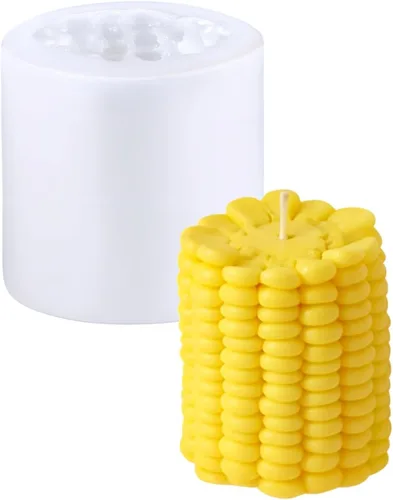 Molde de silicona en forma de maíz, moldes de maíz 3D, molde de caramelo de alimentos artificiales, moldes de mousse de postre francés, molde de