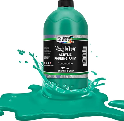 Miniatura 42 de POURING MASTERS Pintura Acrílica Roja Carmesí Lista para Verter - Premium de 8 Onzas Premezclada a Base de Agua - para Lienzo, Madera, Papel, Rojo