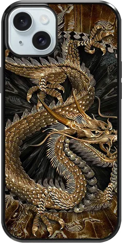 Miniatura 45 de Funda para iPhone Air - Funda de teléfono con patrón de dragón dorado chino - Funda de TPU con protección de absorción de impactos