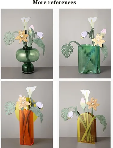 Miniatura 7 de Difusor de tarjetas de flores de papel, pintado a mano, tarjeta de fragancia, difusor de papel de fragancia, decoración del hogar para mesa, sala