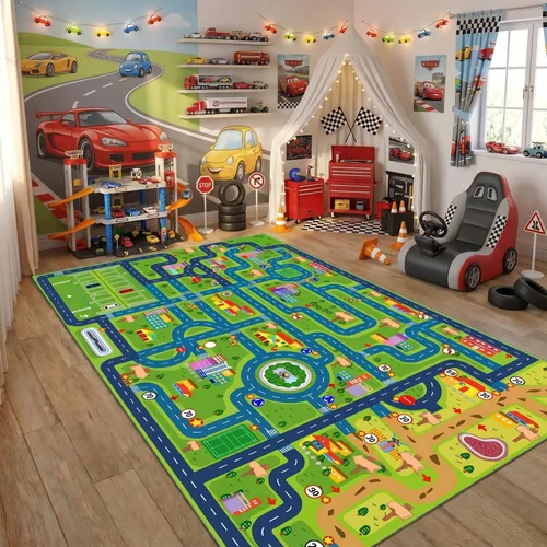 Miniatura 9 de Alfombra ABC, alfombra para niños para sala de juegos, alfombra de juego para piso de aula para niños, alfombras preescolares con ABC, números
