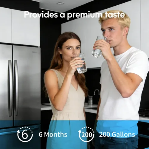 Miniatura 7 de Lifefilter - Reemplazo para filtros de agua de refrigerador MWF, MWFP, HDX FMG-1, MWFA, GWF, GSE25GSHECSS, WFC1201, RWF1060, 197D6321P006, 9991