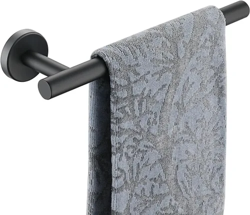 Miniatura 13 de JQK Barra de Toalla de Mano Oro, 10 Pulgadas de Grosor 0.8mm de Acero Inoxidable 304 para Baño, 9 Pulgadas de Longitud Utilizable, Montaje en Pared