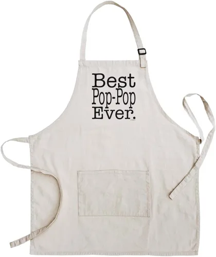 Miniatura 17 de Best Grandpa Papa Gramps Pop-Pop o Poppy Ever - Delantal ajustable con pechera de dos bolsillos