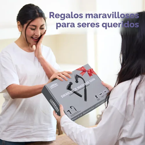 Miniatura 8 de 2-en-1 Pistola de Masaje Muscular Desmontable de Tejido Profundo con Mango Extensible de 20 Pulgadas, Masajador para Espalda y Cuello para Alivio