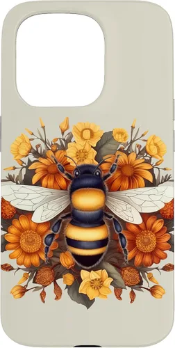 Miniatura 14 de iPhone 16 Boho Flower Bee Honey Beekeeper Daisy Sunflower Bee Case