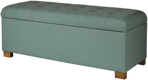 Miniatura 22 de HomePop Decoración del hogar Banco de almacenamiento con botones Banco otomano con almacenamiento para sala de estar y dormitorio, cuero Piel
