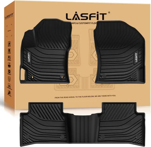 Miniatura 47 de LASFIT Alfombrillas de piso para Toyota Tacoma 2008-2011 Cabina de Acceso Transmisión Automática, Forro de Piso de Ajuste Personalizado para Todo