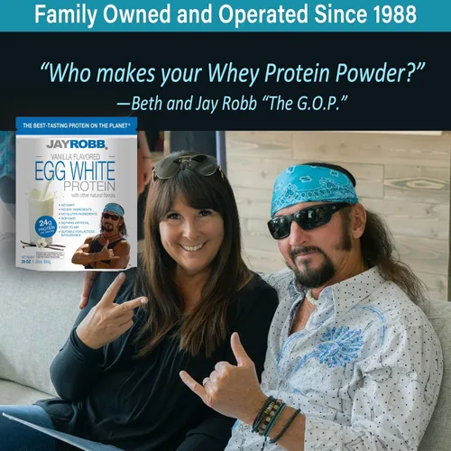 Miniatura 4 de Jay Robb Egg White Protein Powder- Proteína de clara de huevo en polvo, baja en carbohidratos, Keto, vegetariana, sin gluten, sin lactosa, azúcar