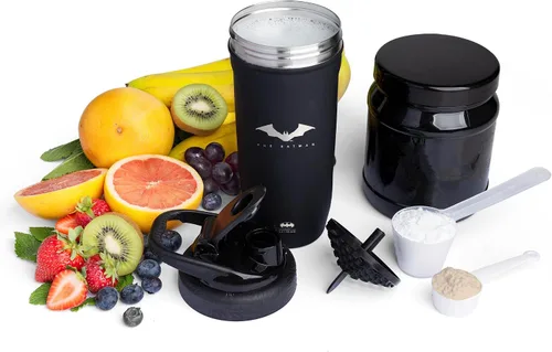 Miniatura 6 de Smartshake DC COMICS Reforce - Botella mezcladora de proteínas de acero inoxidable de 900 ml 30 oz - Tapa de rosca a prueba de fugas - Sin BPA