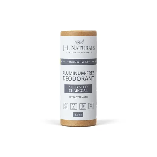 J&L Naturals Desodorante sin aluminio para hombres y mujeres, ingredientes 100% naturales con aceite de coco, manteca de karité y aceites