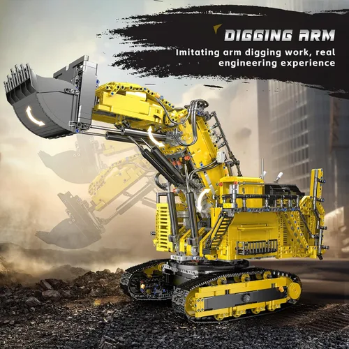 Miniatura 2 de Mould King 17070 - Juego de construcción de excavadora RC para adultos, modelo de vehículo de construcción de camión de 4767 piezas, camión