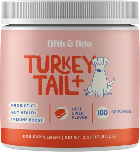 Miniatura 11 de Fifth & Fido Seta cola de pavo para perros – Suplemento de seta cola de pavo para perros con apoyo inmunológico para lipomas, bultos