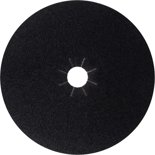 Mercer Industries 427060 Disco de lijado de carburo de silicio para piso, respaldo de tela, 17" con agujero de 2", grano 60X, paquete de 20