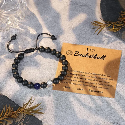 Miniatura 4 de UNGENT THEM Regalos para adolescentes y niños, pulsera de béisbol, baloncesto, fútbol, fútbol, regalos para niños, regalos de graduación