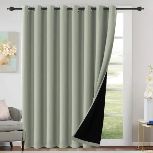 Miniatura 32 de H.VERSAILTEX Cortinas 100% de opacidad para dormitorio, con aislamiento térmico, cortinas opacas completas para sala de estar, cortinas de ventana