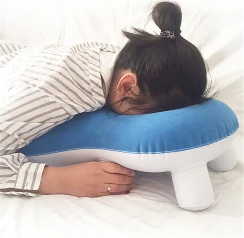 Miniatura 2 de harayaa Almohada de cara hacia abajo almohada de recuperación de ojos Almohada de cama portátil Prone Almohada para siesta
