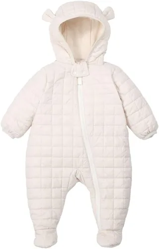 Miniatura 13 de DDY Traje de nieve para bebé niña niño de 0 a 3 meses, chaqueta de plumón con capucha, mameluco para bebé, mameluco para invierno, color gris