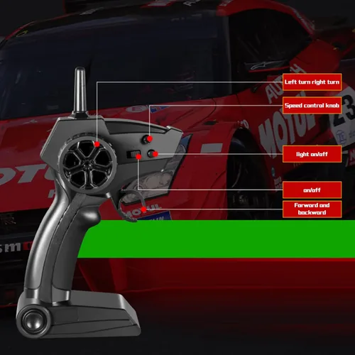 Miniatura 6 de GoolRC Coche de Deriva RC, Escala 1:16 4WD 40KM/H Coche de Carreras RC de Alta Velocidad, 2.4GHz Eléctrico Deportivo de Deriva con Faro, Neumáticos