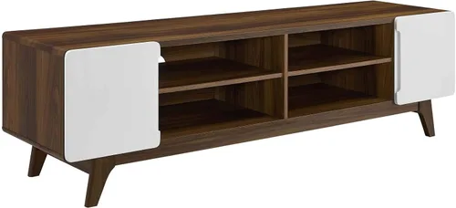 Miniatura 6 de Modway Tread Mid-Century - Mueble moderno para TV de 47 pulgadas, color gris natural