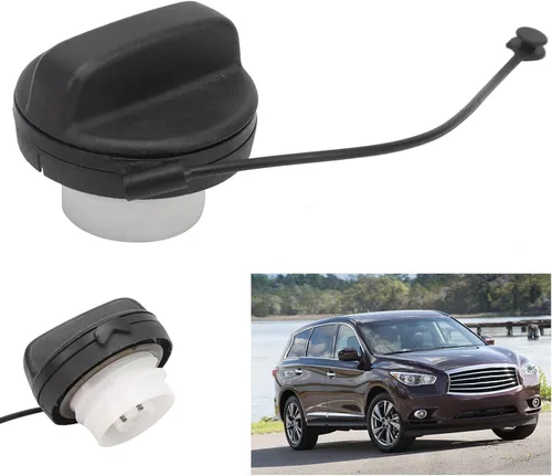 Miniatura 3 de Llenadora de combustible, cubierta de llenado de combustible ABS color negro 17251-3JA0A 17251-9BD0E 17251-1VZ0D repuesto para Altima/Fit
