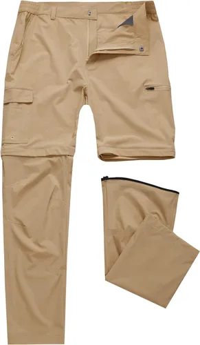 Miniatura 2 de Pantalones convertibles de senderismo para hombre, impermeables, ligeros, de secado rápido, con cremallera, pesca, viajes, safari, trabajo al aire