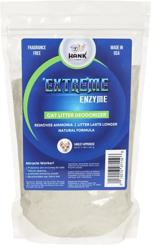 Miniatura 5 de Extreme Enzyme, eliminador de olores de arena CAT. Polvo desodorizante de triple acción con enzimas naturales, removedores de amoníaco y bicarbonato