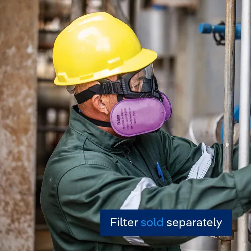 Miniatura 8 de Dräger X-plore 3500 Máscara respiradora de media cara, aprobada por NIOSH