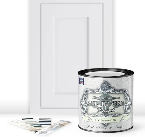 Miniatura 187 de Pintura TODO EN UNO, Abbey (gris cálido), Muestra de 8oz - Pintura duradera para gabinetes y muebles. Imprimación y capa superior incorporadas,