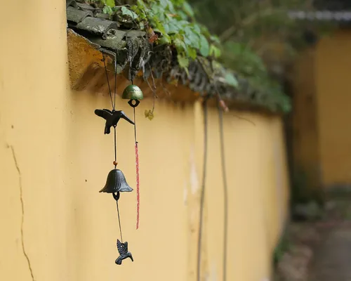 Miniatura 6 de Carillón de viento japonés de hierro fundido para exteriores, adorno para jardín, patio y balcón, decoración de campana de viento de metal colgante