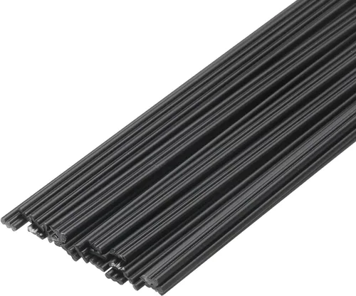 MECCANIXITY 20pcs 8 pulgadas Varillas de soldadura de plástico PP tiras de soldadura para soldador de plástico negro