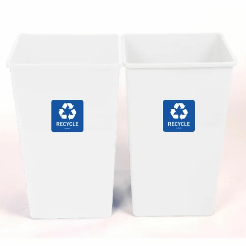 Miniatura 3 de Calcomanías de reciclaje, calcomanías de papelera de reciclaje y calcomanías para papeleras con protección UV, calcomanías de vinilo autoadhesivas