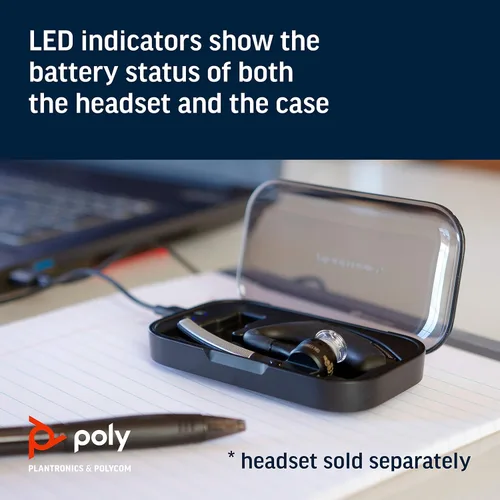 Miniatura 3 de Estuche para auricular Bluetooth Plantronics, Voyager Legend, color negro