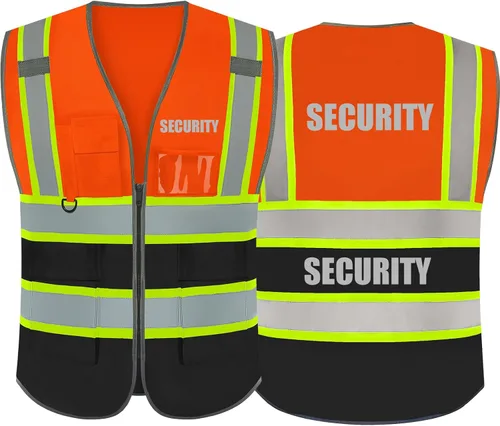 Miniatura 18 de BeautyWill Chalecos de seguridad de alta visibilidad clase 2 con certificación ANSI Chaleco de trabajo de seguridad con cremallera frontal