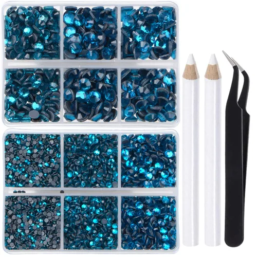 Miniatura 77 de LPBeads 10000 unidades de diamantes termoadhesivos SS6 amatista con parte trasera plana, gemas de diamantes de imitación de cristal redondas