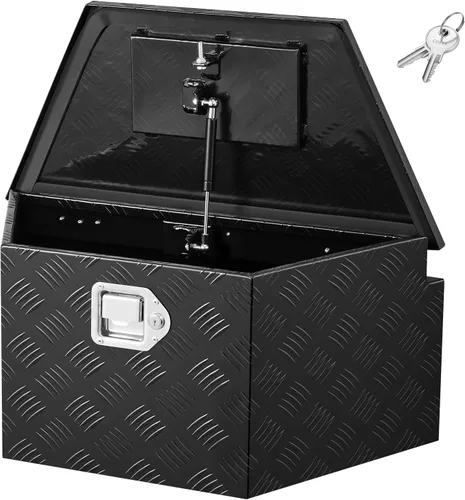 Miniatura 10 de VEVOR Caja de Lengüeta para Remolque, Caja de Herramientas de Placa Diamantada de Aleación de Aluminio, Caja de Herramientas Resistente Tuckbed