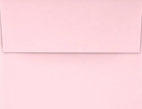 Miniatura 2 de LUXPaper Sobres de invitación A4 Despegar y prensar 4 1/4 pulgadas x 6 1/4 pulgadas Rosa caramelo Texto de 80 libras 50 unidades Rosa