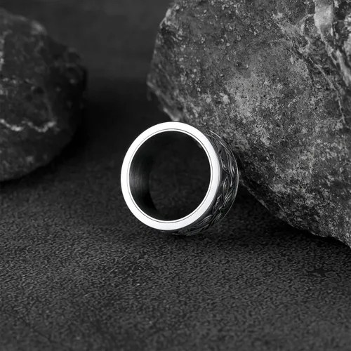 Miniatura 7 de FaithHeart All Seeing Eye Rings for Men, Stainless Steel Punk Gothic Statement Rings Eye of Providence Protection Thumb Ring Mens Amulet Jewelry